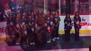 O Canada was performed in Punjabi for the first time in NHL history.