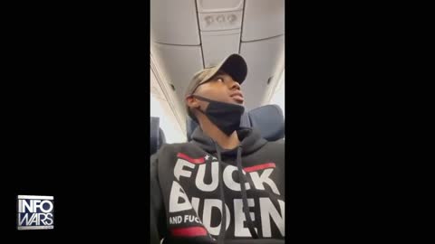 BREAKING Young Man Kicked Off Plane For F*ck Biden Hoodie