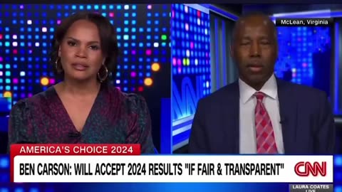 A CNN host asked Dr. Ben Carson if he would accept the results of the 2024 election as Trump's VP