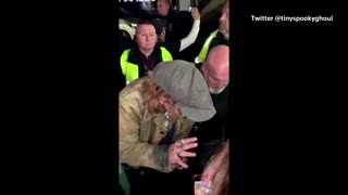 Johnny Depp signs autographs in Gateshead