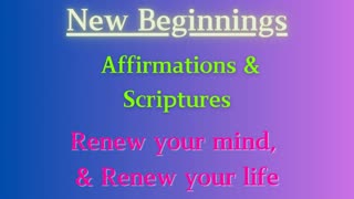 Need a Fresh Start? Renewing your mind will change your life.