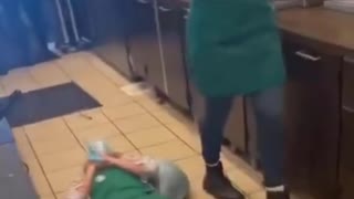 the employee worked until she literally dropped