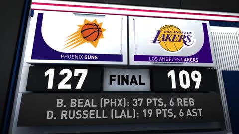 Game Recap: Suns vs Lakers 127 - 109