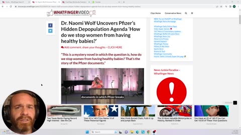 Dr. Wolf Uncovers Pfizer’s Depopulation Agenda ‘How do we stop women from having healthy babies?’