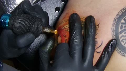 Golden Skull Tattoo Timelapse