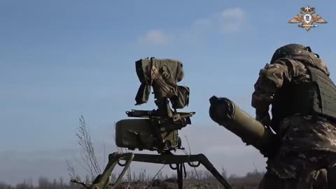 Personnel of anti-tank missile systems of the 14th Kalmius Artillery Brigade