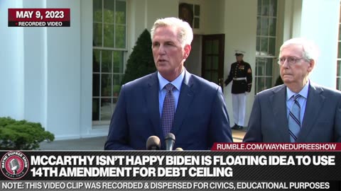 McCarthy Scoffs At Biden Threat To Use 14th Amendment On Debt Limit Spending