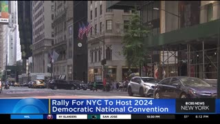 Rally held for NYC to host 2024 Democratic National Convention