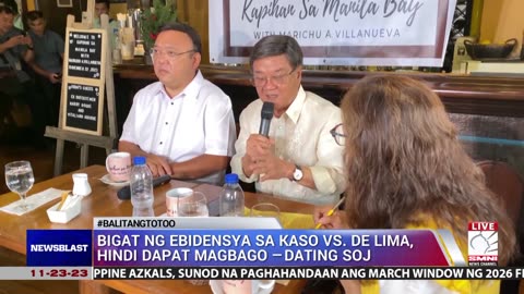 Dating SOJ Aguirre, sinisiguro na malakas pa rin ang ebidensya vs. De Lima