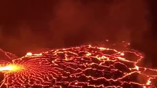 Volcano Eruption Causes Roads to Cave In