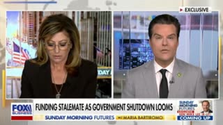 Rep Gaetz Discusses Government Shutdown Drama On Fox Business' Sunday Morning Futures Show