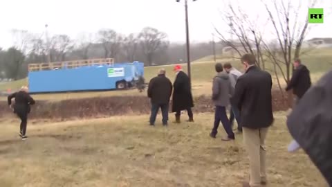 Trump arrives in Ohio to visit train derailment site (while Biden goes to Europe