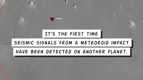 "Cosmic Percussion: NASA Records the Resonance of a Meteoroid's Dance on Mars"