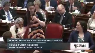 "Blood on your hands," a trans Montana lawmaker, Zooey Zephyr, loses it at GOP colleagues during a house floor debate on a bill banning some gender mutilation procedures on minors