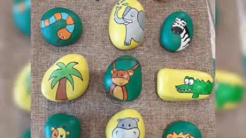 hand painted rock art designs stone painting ideas for bignners