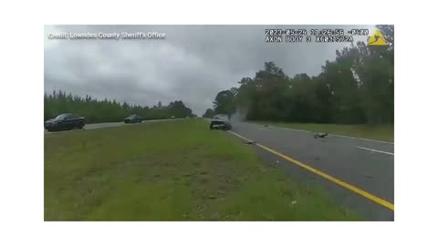 Car Launched 120 Feet in the Air During Highway Crash in Georgia