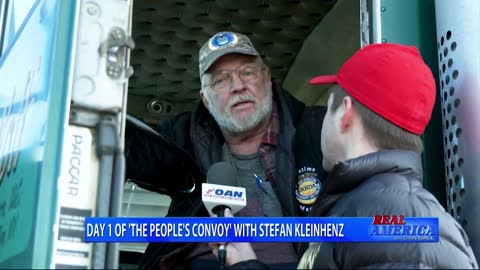 REAL AMERICA -- Dan Ball W/ Rep. Pat Fallon, U.S. Trucker Convoy For Freedom, 2/23/22