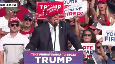 Trump gets Shot & Spills Blood for America in Butler, PA 7-13-24