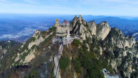 Laojun Mountain, Luanchuan, Luoyang, China，Natural scenery，landscape，Scenic spot- Travel Video