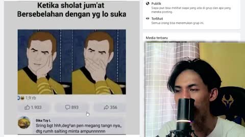 Reaction video tiktok / instagram lucu