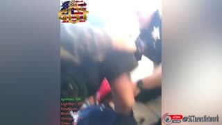 Police light biker on fire with a taser. 2022 - USA - Bodycam
