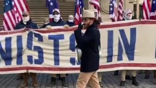 · 🚨· MORE: The Patriot Front group demonstrating at the National Archives in New York City.