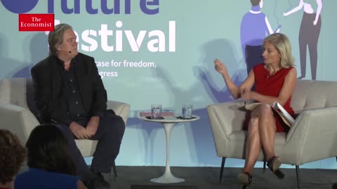 Steve Bannon debate at The Economist #OpenFutures festival NYC - 2018