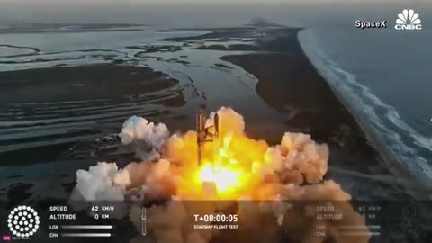 SpaceX Starship launches on 2nd integrated test flight, booster explodes after separation