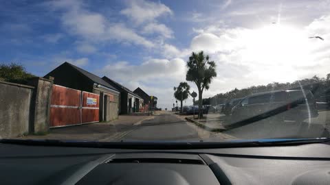 Drive down to South beach Tenby. 28th Oct 2022