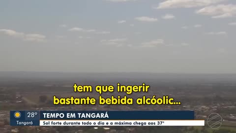 Jornalista aconselha beber álcool em dia de calor e vira piada