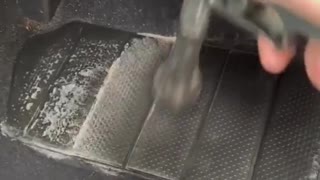 Cleaning the interior of an old car!