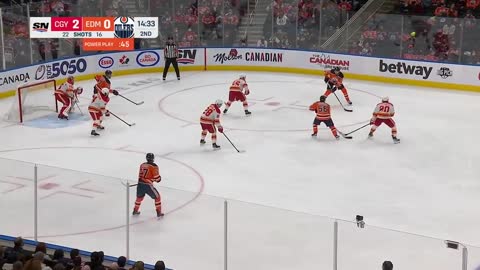 Flames @ Oilers 1_22_22 _ NHL Highlights_8