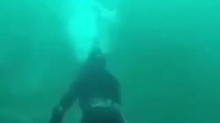 When the water isn’t clear... Scary