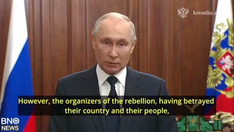 Putin's address to the nation after Wagner rebellion (English subtitles)