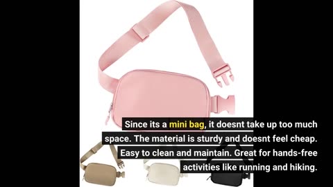 Customer Comments: Fanny Packs for Women Men,Fashion Waist Pack Mini Belt Bag with Adjustable S...