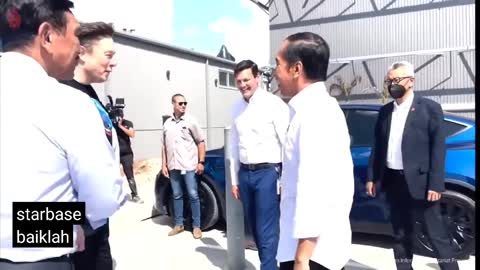president jokowi meets elon musk at spacex United States