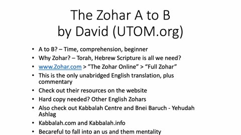 043 - The Zohar A to B Preface