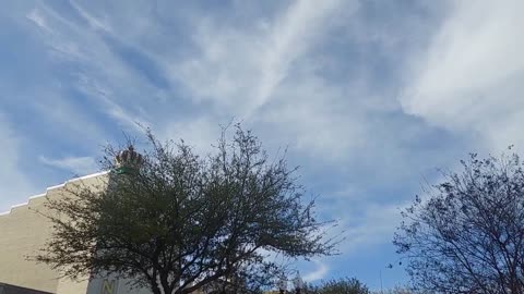 Historic Downtown Bryan Texas Chemtrails