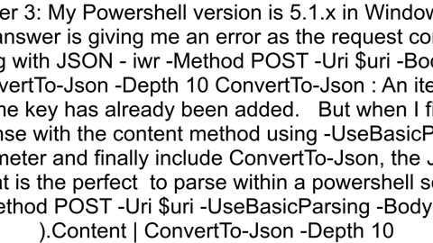 How do I make InvokeRestMethod print the response body as is