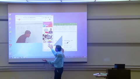 Math Professor Fixes Projector Screen (April Fools Prank)