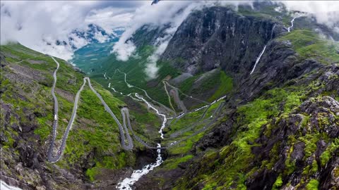 troll road lookout in norway