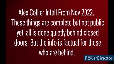 Alex Collier Intel from Nov 2022- YES These Things and Much More Are Done, Just not public yet