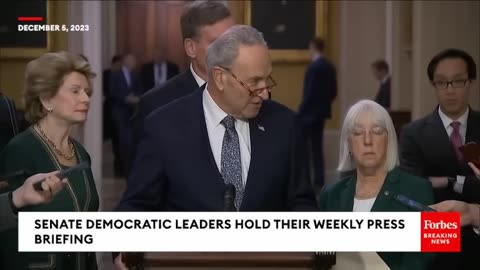 JUST IN- Schumer Asked Point Blank If Bob Menendez Can Be Expelled Like George Santos