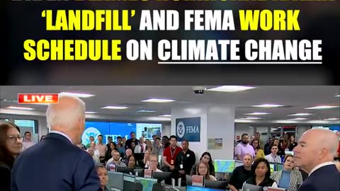 Biden blames Hurricane Idalia 'landfill' and FEMA work schedule on climate change