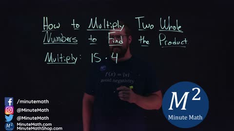 How to Multiply Two Whole Numbers to Find the Product | 15*4 | Part 1 of 6 | Minute Math