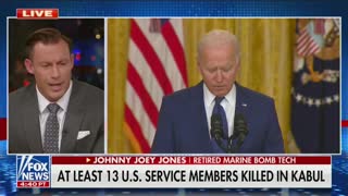 Joey Jones: The only courageous or honest thing that Joe Biden did today ...'