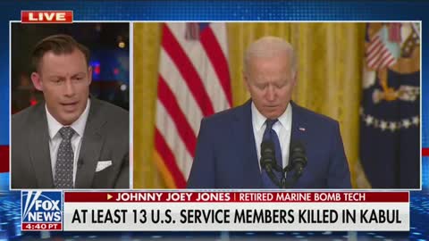 Joey Jones: The only courageous or honest thing that Joe Biden did today ...'