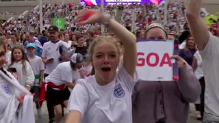 Ecstatic England fans react to historic victory