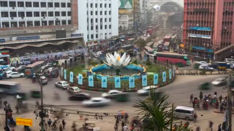 DHAKA TRAFFIC AND RICKSHAW VIDEO 1