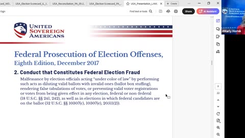 Presenting Marly Hornik and Kris Jurski: Election Integrity Initiatives